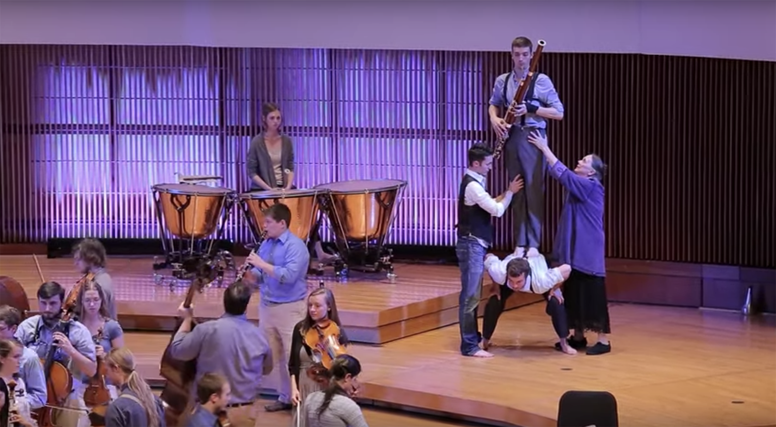 School of music students peforming